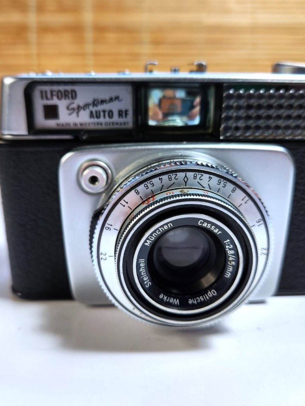 Vintage Ilford Sportsman Auto RF 35mm Camera & Leather Case - For Parts - Picture 1 of 15